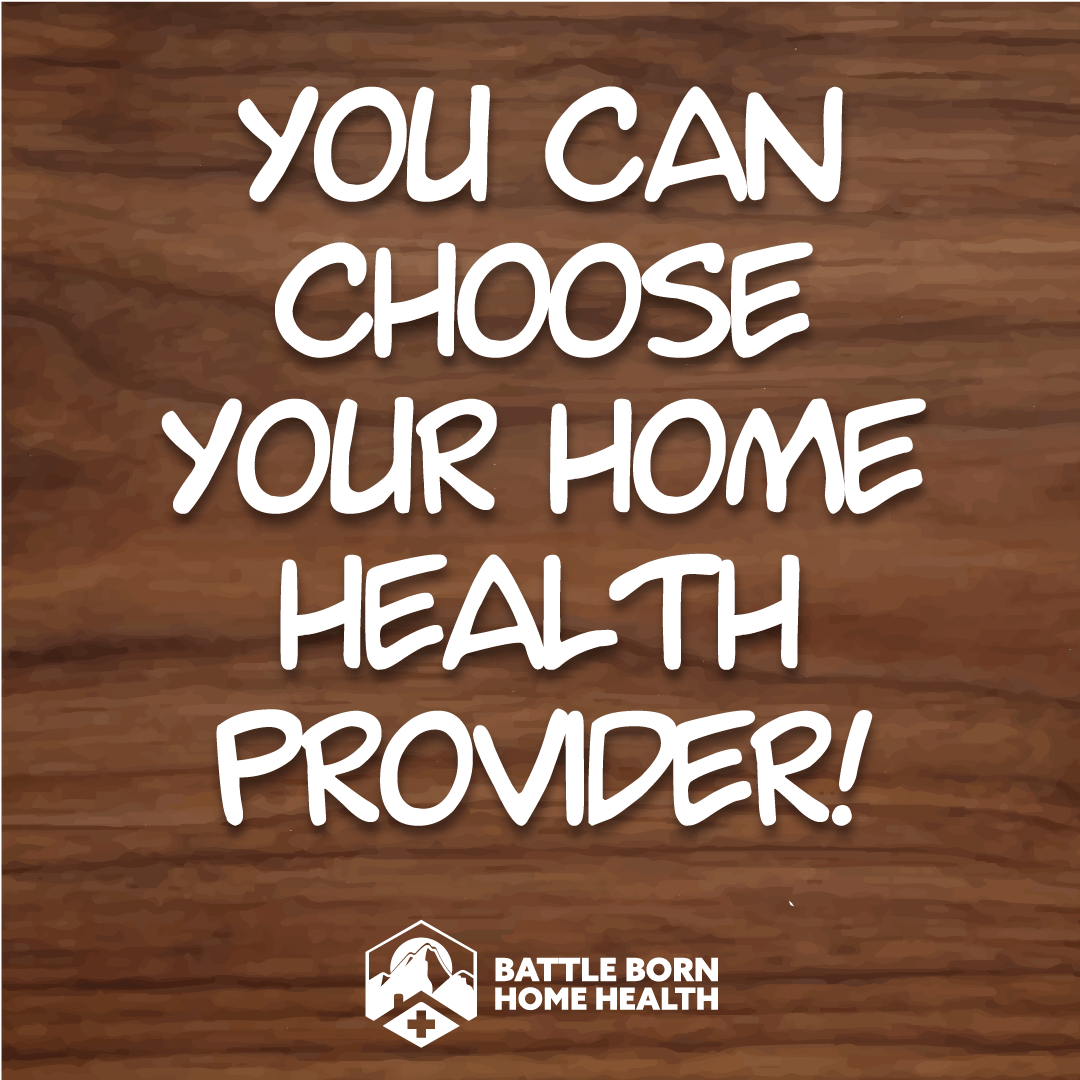 Battle Born Home Health Logo with blog title home health patient choice